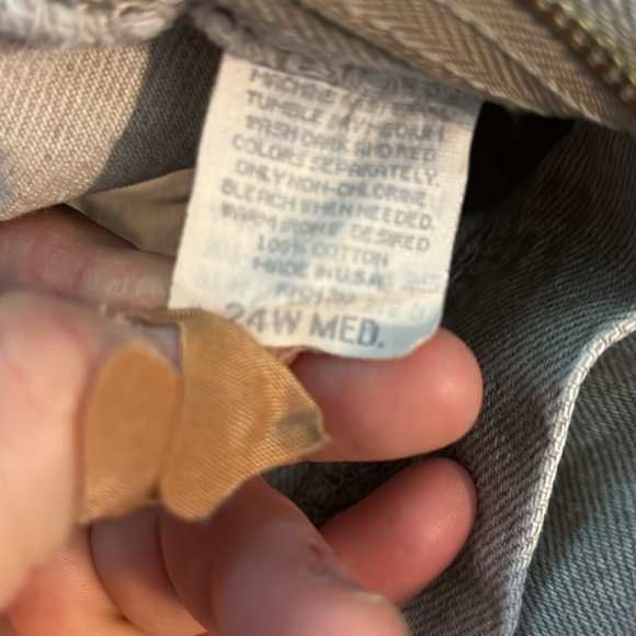 Lee Riveted Tan Denim Jeans 5 Pockets Relaxed Fit Plus 24W Medium Cotton - Picture 15 of 16